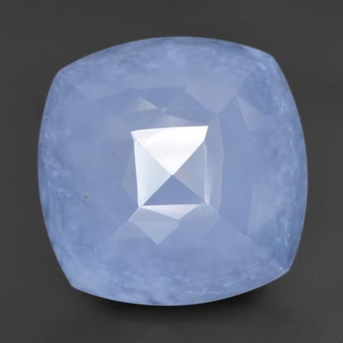 Calcedonio Blu violaceo naturale da 11.37 ct, Taglio a cuscino, Traslucido