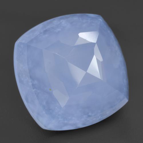 Calcedonio Blu violaceo naturale da 11.37 ct, Taglio a cuscino, Traslucido