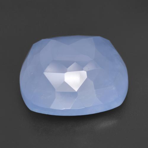 Calcedonio Blu violaceo naturale da 11.37 ct, Taglio a cuscino, Traslucido