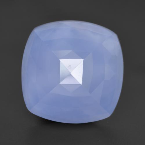 Calcedonio naturale blu da 13,20 ct, taglio a cuscino, traslucido
