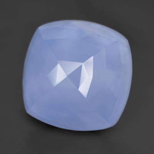 Calcedonio naturale blu da 13,20 ct, taglio a cuscino, traslucido