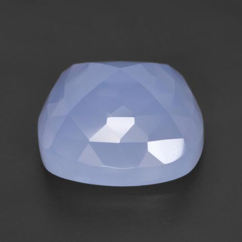 Calcedonio naturale blu da 13,20 ct, taglio a cuscino, traslucido