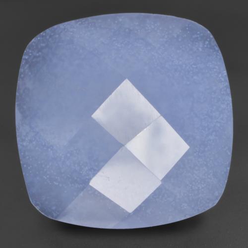 Calcedonio naturale blu da 12,52 ct, taglio a cuscino, traslucido