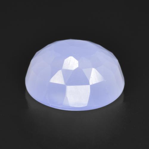 Calcedonio Azzurro naturale da 4.04 ct, Taglio ovale, Traslucido