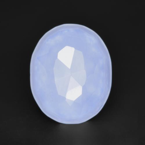 Calcedonio Azzurro naturale da 3.59 ct, Taglio ovale, Traslucido