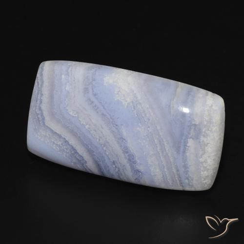 Calcedonio Viola Blu naturale da 18.57 ct, Cuscino, Opaco