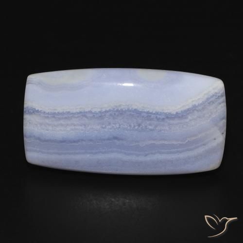 19.39ct Naturale Azzurro Calcedonio, Cuscino, Opaco