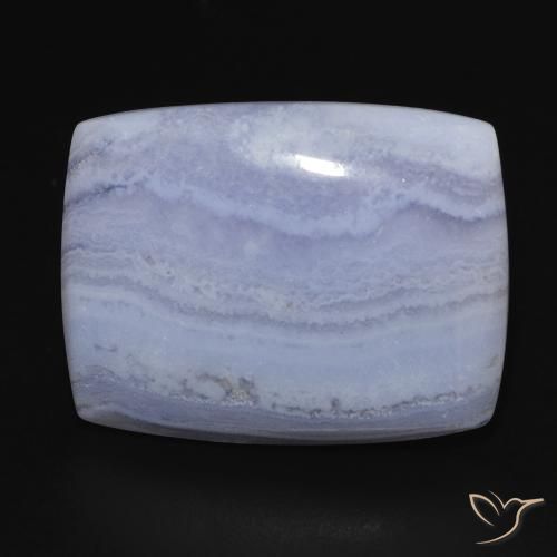 23.85ct Naturale Azzurro cielo chiaro Calcedonio, Cuscino, Opaco