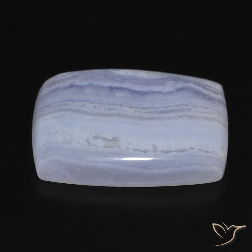 Calcedonio Azzurro cielo chiaro naturale da 23.85 ct, Cuscino, Opaco