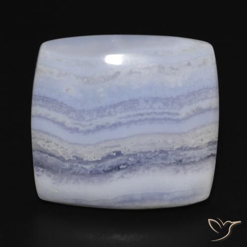 24.82ct Naturale Azzurro cielo chiaro Calcedonio, Cuscino, Opaco