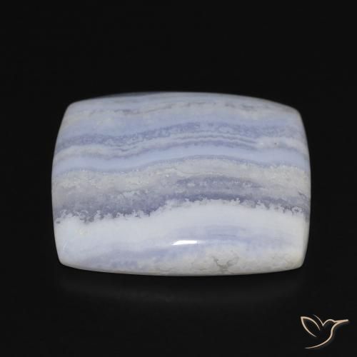 Calcedonio Azzurro cielo chiaro naturale da 24.82 ct, Cuscino, Opaco