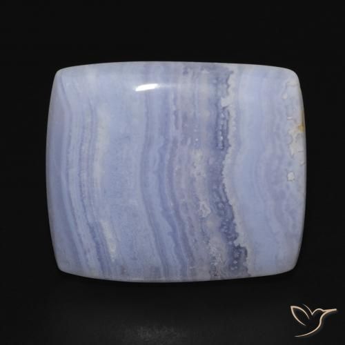 23.32ct Naturale Blu violaceo chiaro Calcedonio, Cuscino, Opaco