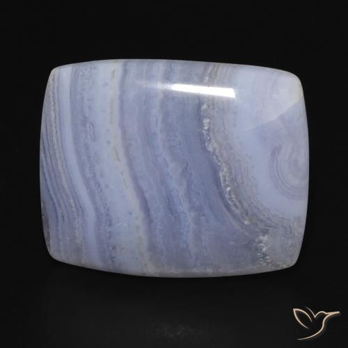 20.91ct Naturale Blu violaceo chiaro Calcedonio, Cuscino, Opaco