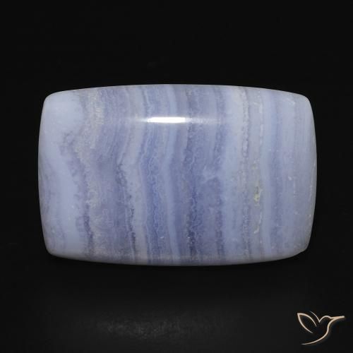 17.49ct Naturale Azzurro Calcedonio, Cuscino, Opaco
