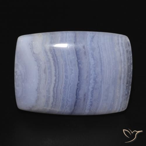 23.03ct Naturale Blu violaceo chiaro Calcedonio, Cuscino, Opaco