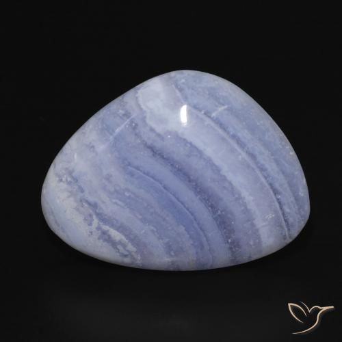 18.73ct Naturale Viola Blu Calcedonio, Taglio a fantasia, Opaco