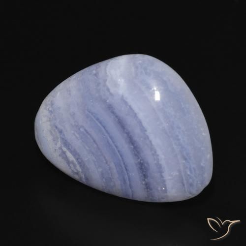 Calcedonio Viola Blu naturale da 18.73 ct, Taglio a fantasia, Opaco