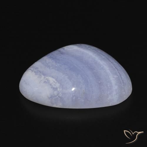 Calcedonio Viola Blu naturale da 18.73 ct, Taglio a fantasia, Opaco