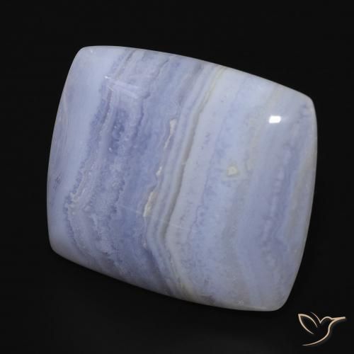 Calcedonio Azzurro naturale da 28.50 ct, Cuscino, Opaco