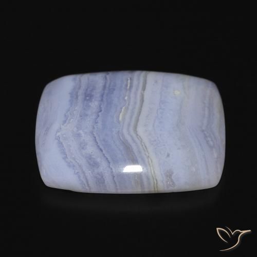 Calcedonio Azzurro naturale da 28.50 ct, Cuscino, Opaco