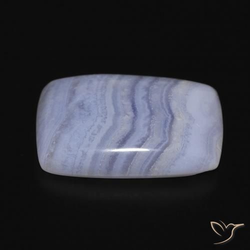 Calcedonio Azzurro naturale da 17.67 ct, Cuscino, Opaco