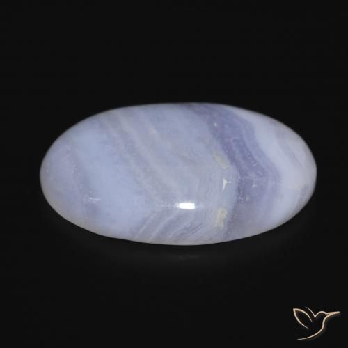 Calcedonio Viola Blu naturale da 21.17 ct, Ovale, Opaco