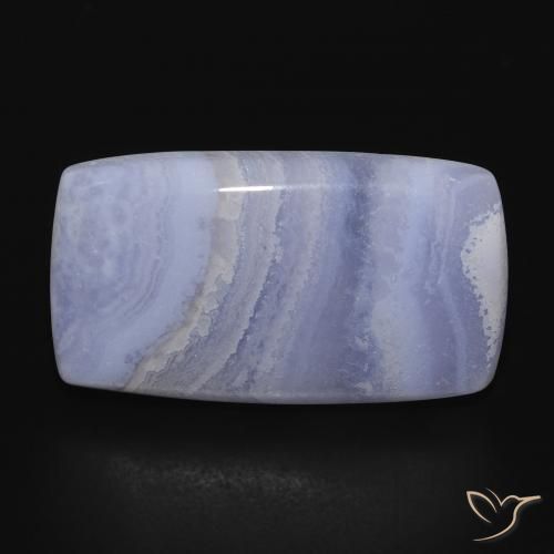 18.89ct Naturale Azzurro Calcedonio, Cuscino, Opaco