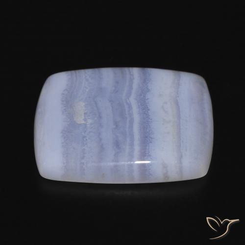 Calcedonio Viola Blu naturale da 16.98 ct, Cuscino, Opaco