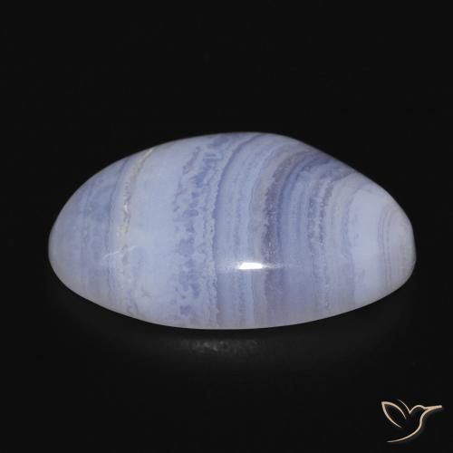 Calcedonio Azzurro naturale da 13.45 ct, Forma a pera, Opaco