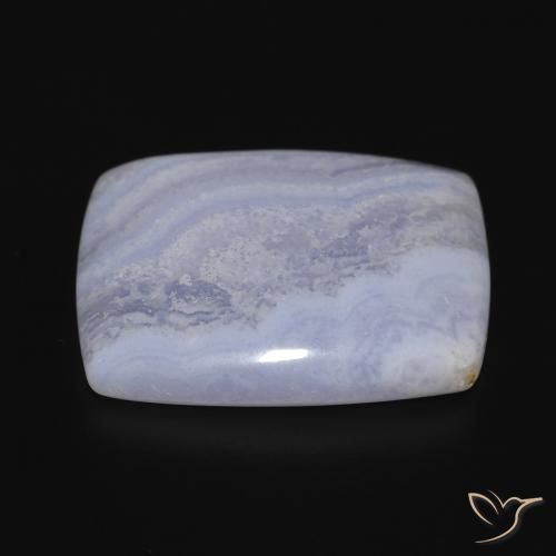 Calcedonio Viola Blu naturale da 25.10 ct, Cuscino, Opaco