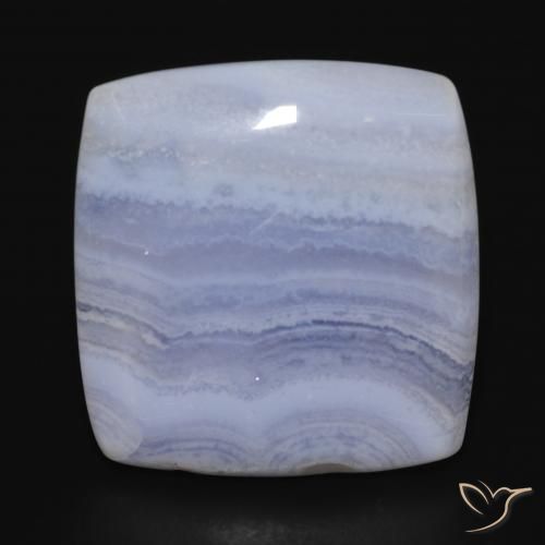 30.02ct Naturale Azzurro Calcedonio, Cuscino, Opaco
