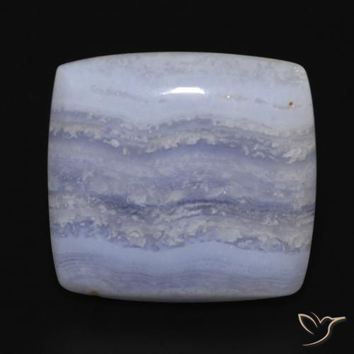 19.08ct Naturale Azzurro Calcedonio, Cuscino, Opaco