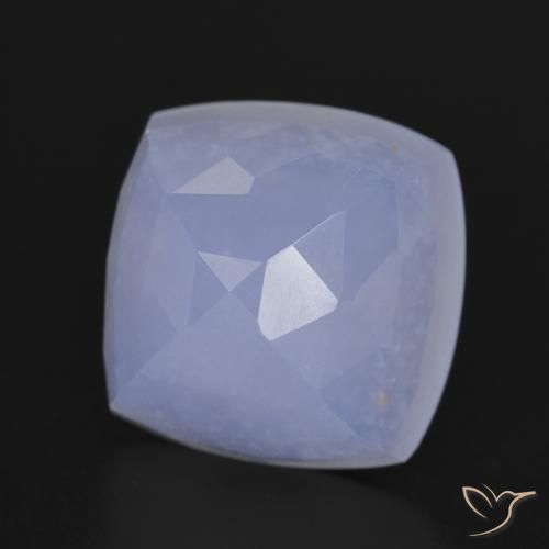 Calcedonio Blu violaceo naturale da 7.86 ct, Cuscino, Traslucido