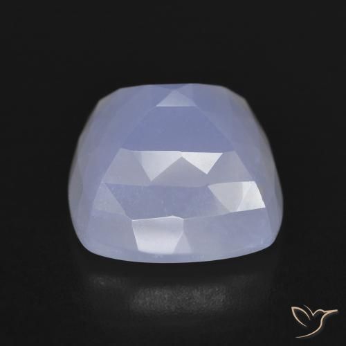 Calcedonio Blu violaceo naturale da 7.86 ct, Cuscino, Traslucido