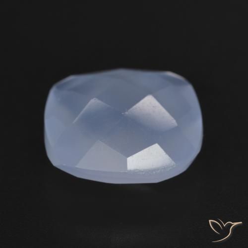 Calcedonio Blu violaceo naturale da 5.83 ct, Cuscino, Traslucido