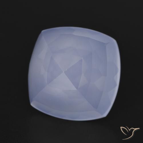 Calcedonio Viola chiaro naturale da 7.04 ct, Cuscino, Traslucido