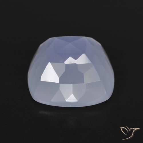 Calcedonio Viola chiaro naturale da 7.04 ct, Cuscino, Traslucido