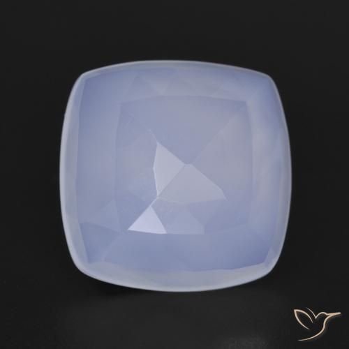 6.05ct Naturale Viola chiaro Calcedonio, Cuscino, Traslucido