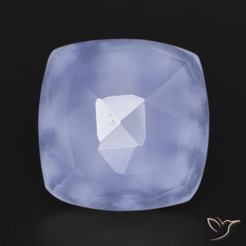 7.19ct Naturale viola reale Calcedonio, Cuscino, Traslucido