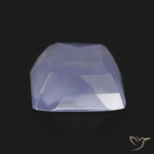 Calcedonio viola reale naturale da 6.74 ct, Quadrato, Traslucido