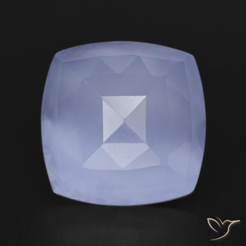 6.96ct Naturale viola reale Calcedonio, Cuscino, Traslucido