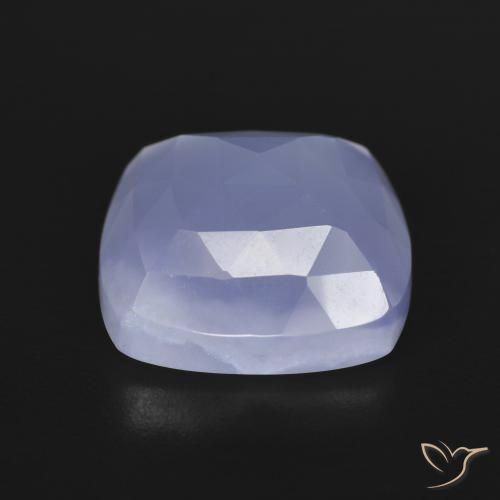 Calcedonio viola reale naturale da 6.96 ct, Cuscino, Traslucido