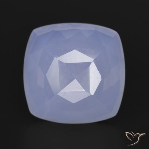 9.35ct Naturale Viola medio Calcedonio, Cuscino, Traslucido