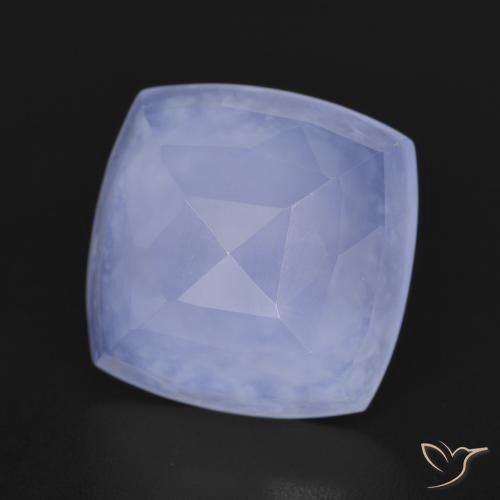 Calcedonio Viola medio naturale da 5.97 ct, Cuscino, Traslucido