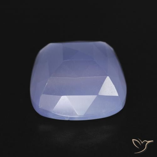 Calcedonio Viola Blu naturale da 7.05 ct, Cuscino, Traslucido
