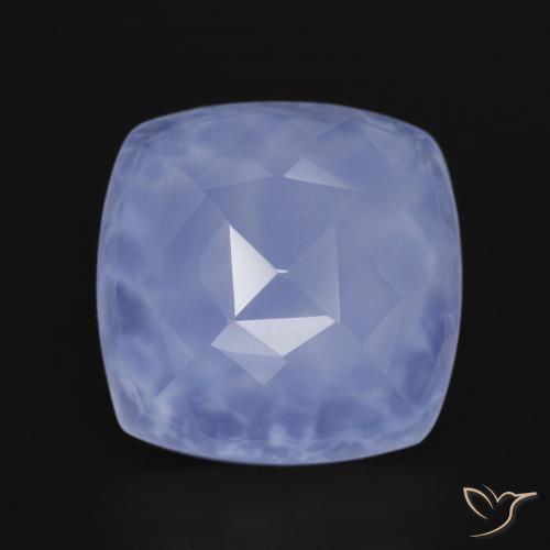 7.17ct Naturale Azzurro Calcedonio, Cuscino, Traslucido