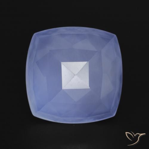 6.45ct Naturale Azzurro Calcedonio, Cuscino, Traslucido