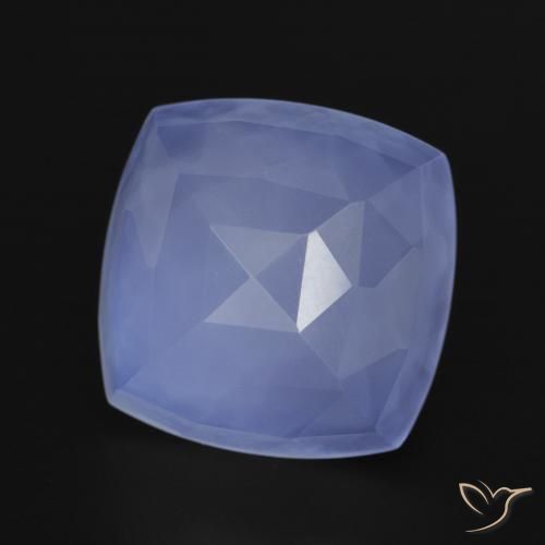 Calcedonio Azzurro naturale da 6.45 ct, Cuscino, Traslucido