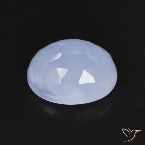 Calcedonio Azzurro naturale da 2.96 ct, Ovale, Trasparente