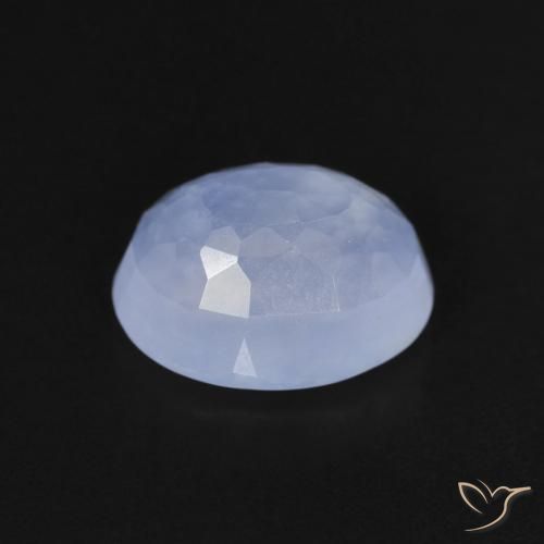 Calcedonio Blu violaceo naturale da 2.84 ct, Ovale, Trasparente